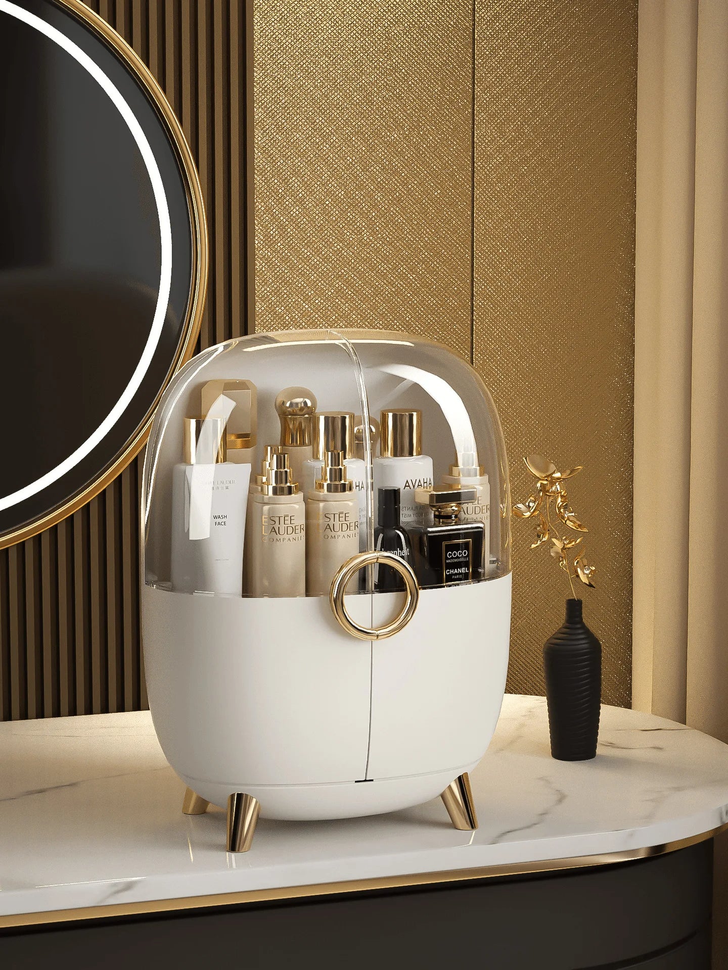 Luxury cosmetic dressing case storage box