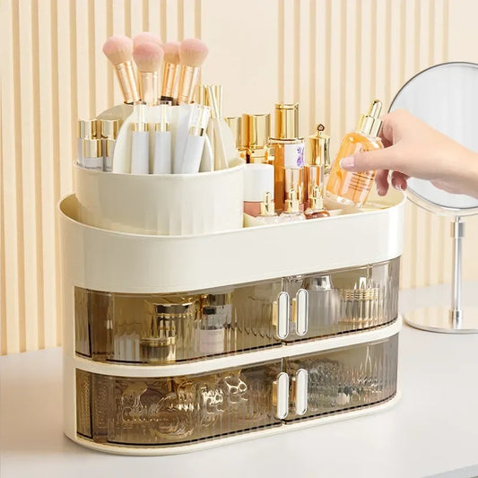 2 Layer cosmetic organizer storage box