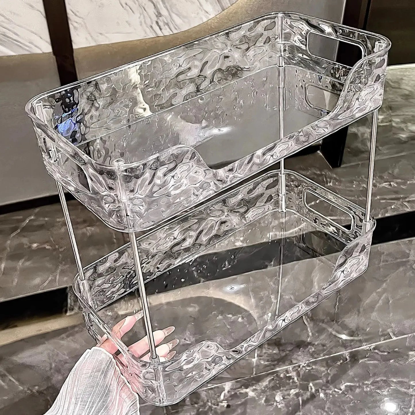 Transparent Acrylic perfume and makeup Storage Rack