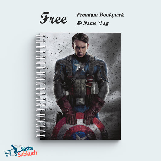Captain America Spiral Notebook