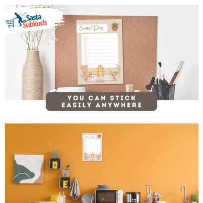 Checklist Daily Planner A4 Size Laminate with Board Marker