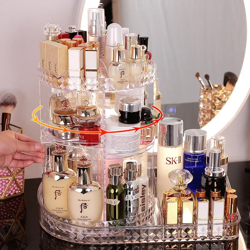 360°  2 in 1 cosmetic organizer