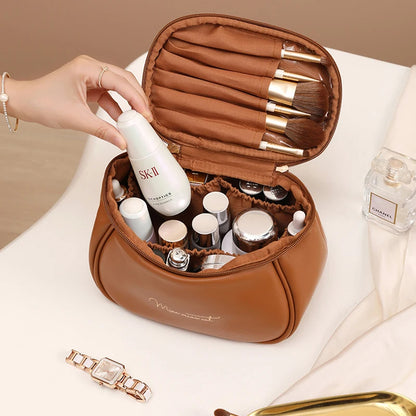 PU Leather Makeup Storage Pouch (Random Color)