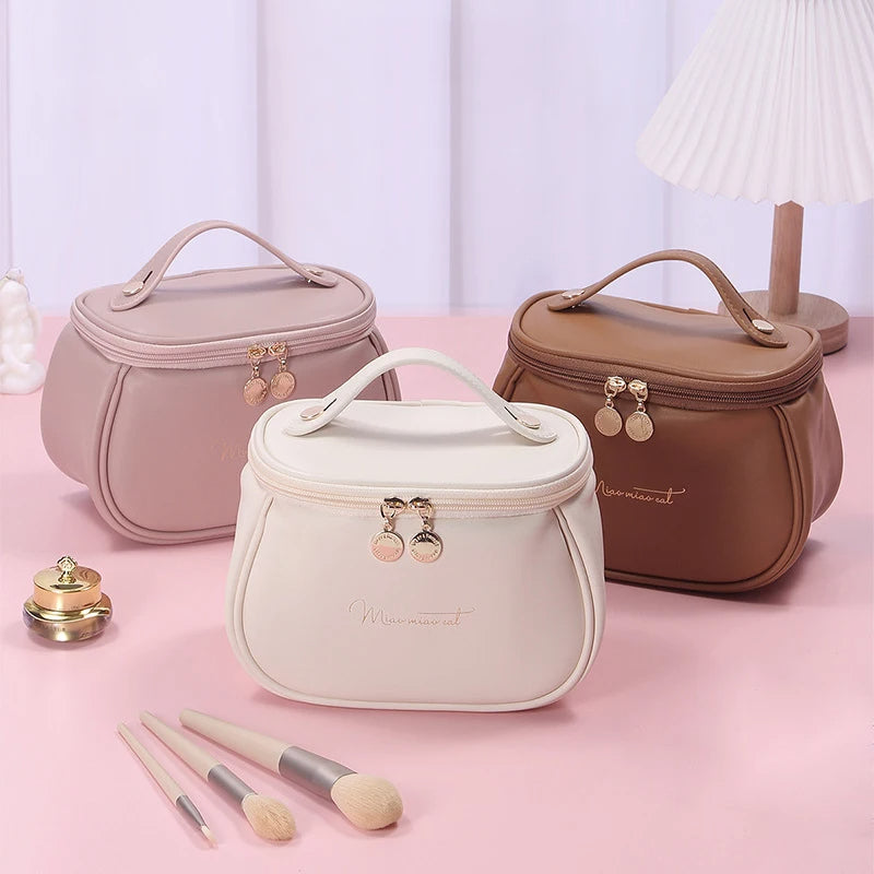 PU Leather Makeup Storage Pouch (Random Color)